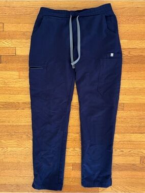 Yola Elastic Waistband Skinny Scrub Pants™ - Navy